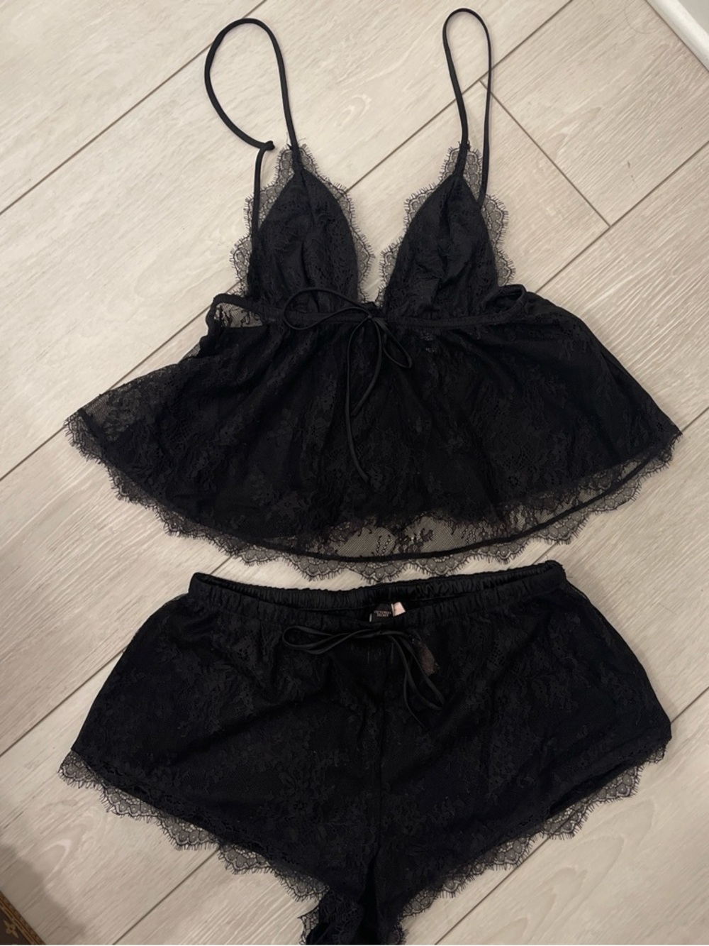 Victoria’s Secret Black lace lingerie set